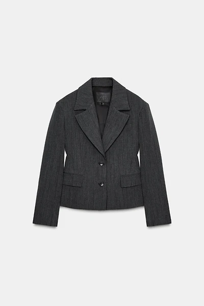ZW COLLECTION FITTED TEXTURED BLAZER