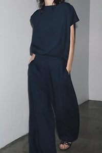 ZW COLLECTION LINEN BALLOON PANTS