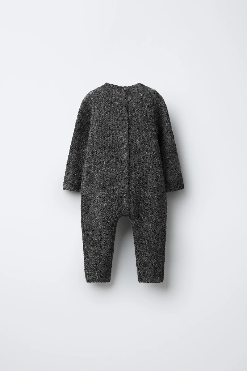 WOOL BLEND LONG JUMPSUIT