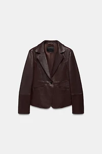 VESTE AJUSTÉE CUIR ZW COLLECTION ÉDITION LIMITÉE