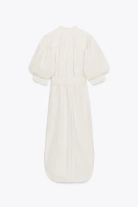ROBE CHEMISE À MANCHES BOUFFANTES ZW COLLECTION