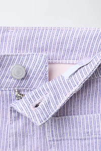 PANTALON DROIT À RAYURES