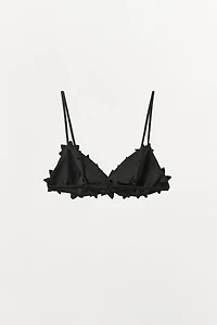 EMBOSSED FLORAL BEADED BRALETTE