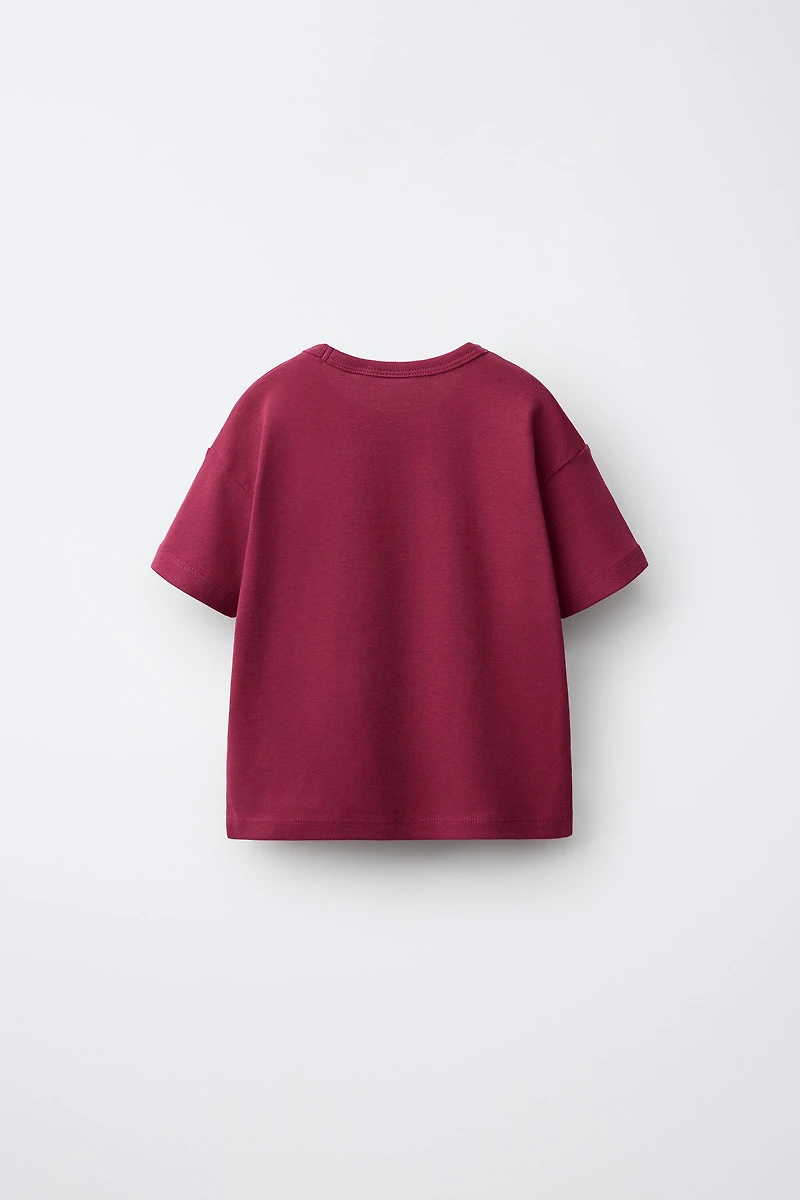 STRIPED BEAR EMBROIDERED T-SHIRT
