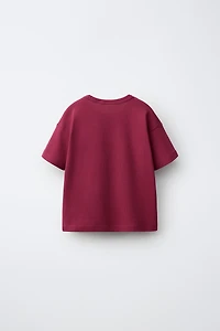 STRIPED BEAR EMBROIDERED T-SHIRT