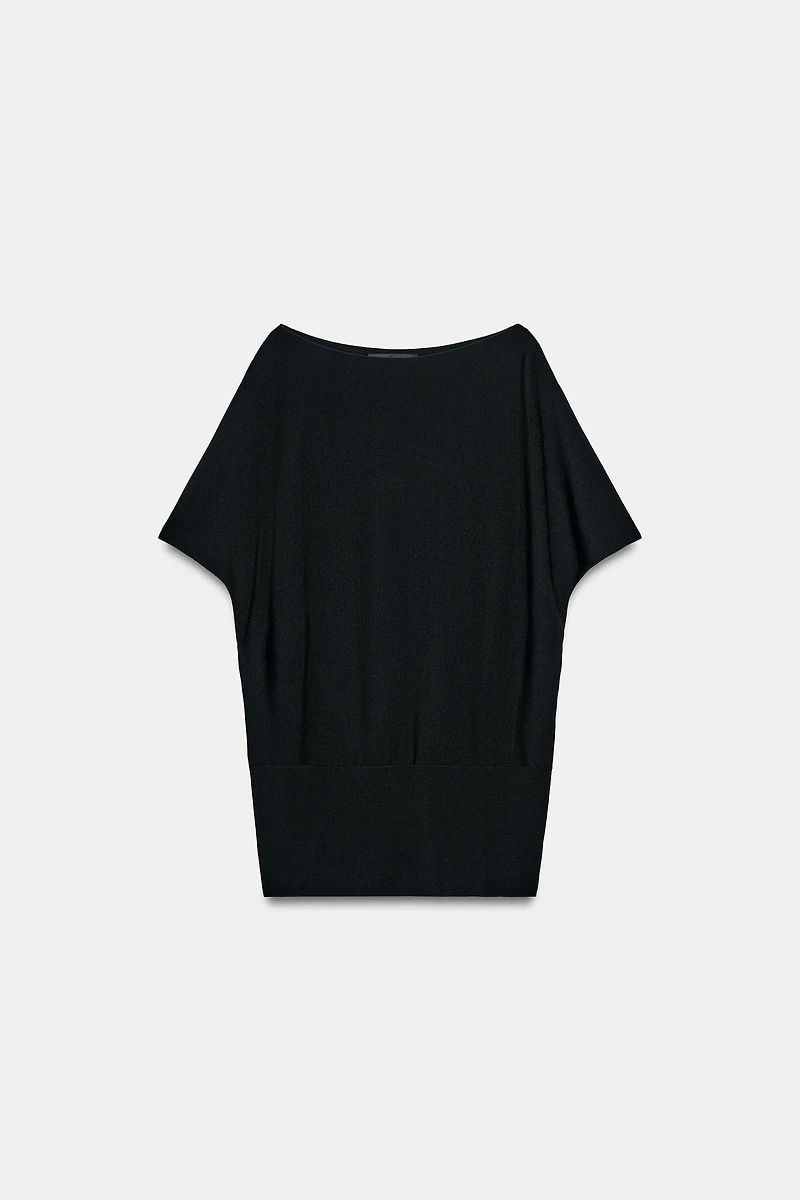 BOAT NECK KNIT TOP