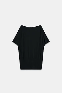 BOAT NECK KNIT TOP