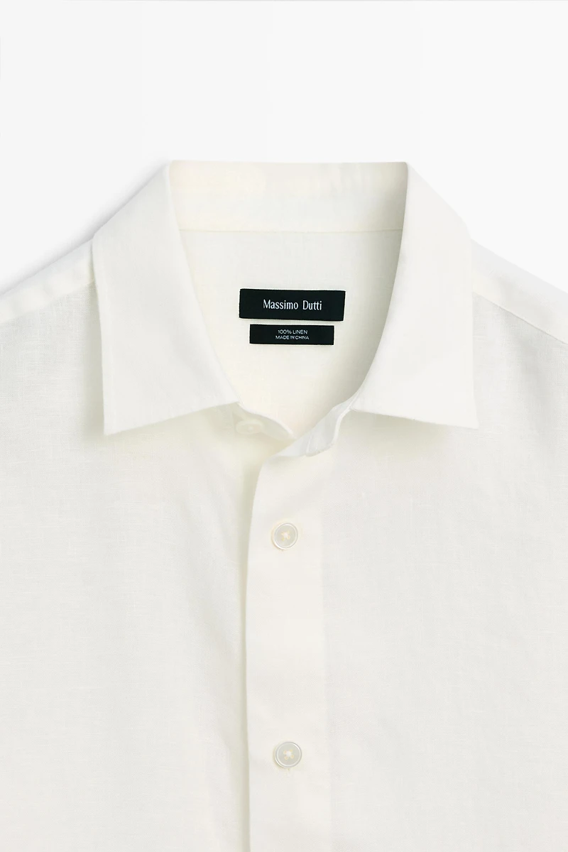 100% linen regular fit shirt