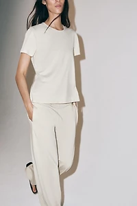 PANTALON DROIT À LACETS