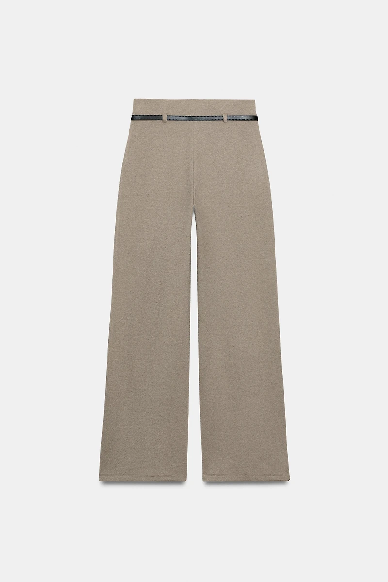 BELTED PALAZZO PANTS