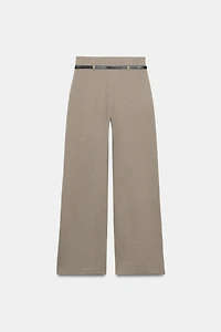 BELTED PALAZZO PANTS