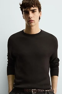 REGULAR FIT COTTON JUMPER
