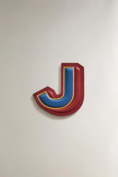 LEATHER LETTER J PATCH