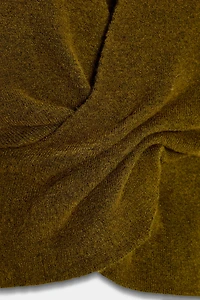 DRAPED KNIT SHORT SLEEVE JUMPER