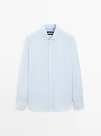 100% linen regular fit shirt