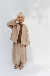 100% LINEN OVERSHIRT