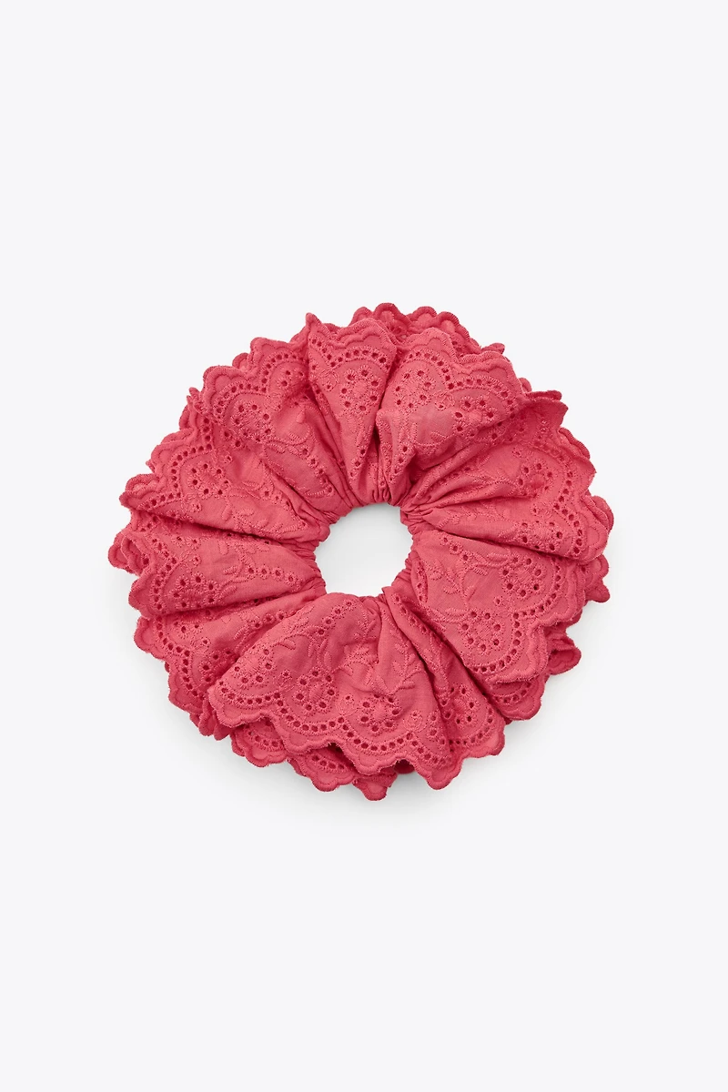 MAXI CHOUCHOU EN COTON BRODÉ