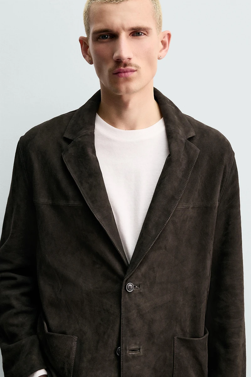 ORIGINS SUEDE LEATHER BLAZER
