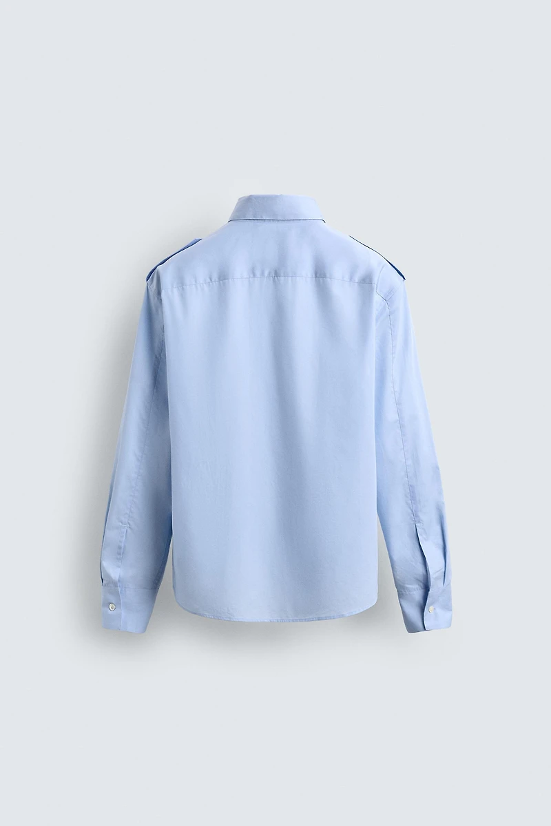 POCKET SHIRT WITH EPAULETS
