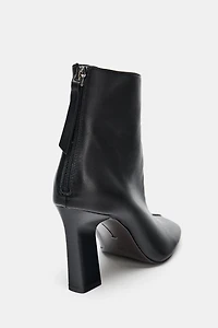 LIMITED EDITION LEATHER HEELED ANKLE BOOTS