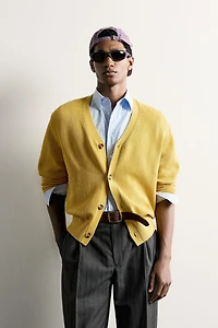 COTTON REGULAR FIT CARDIGAN