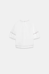 CHEMISE SURPIQÛRES MANCHES BOUFFANTES