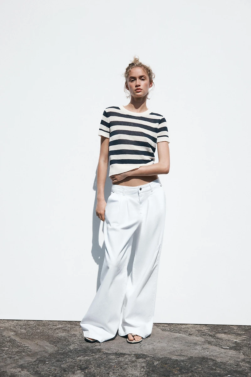 STRIPED KNIT TOP