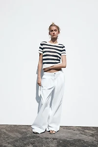 STRIPED KNIT TOP