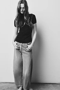 ASYMMETRIC TURTLENECK T-SHIRT