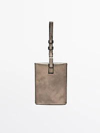 Étiquette pour bagage en cuir nappa