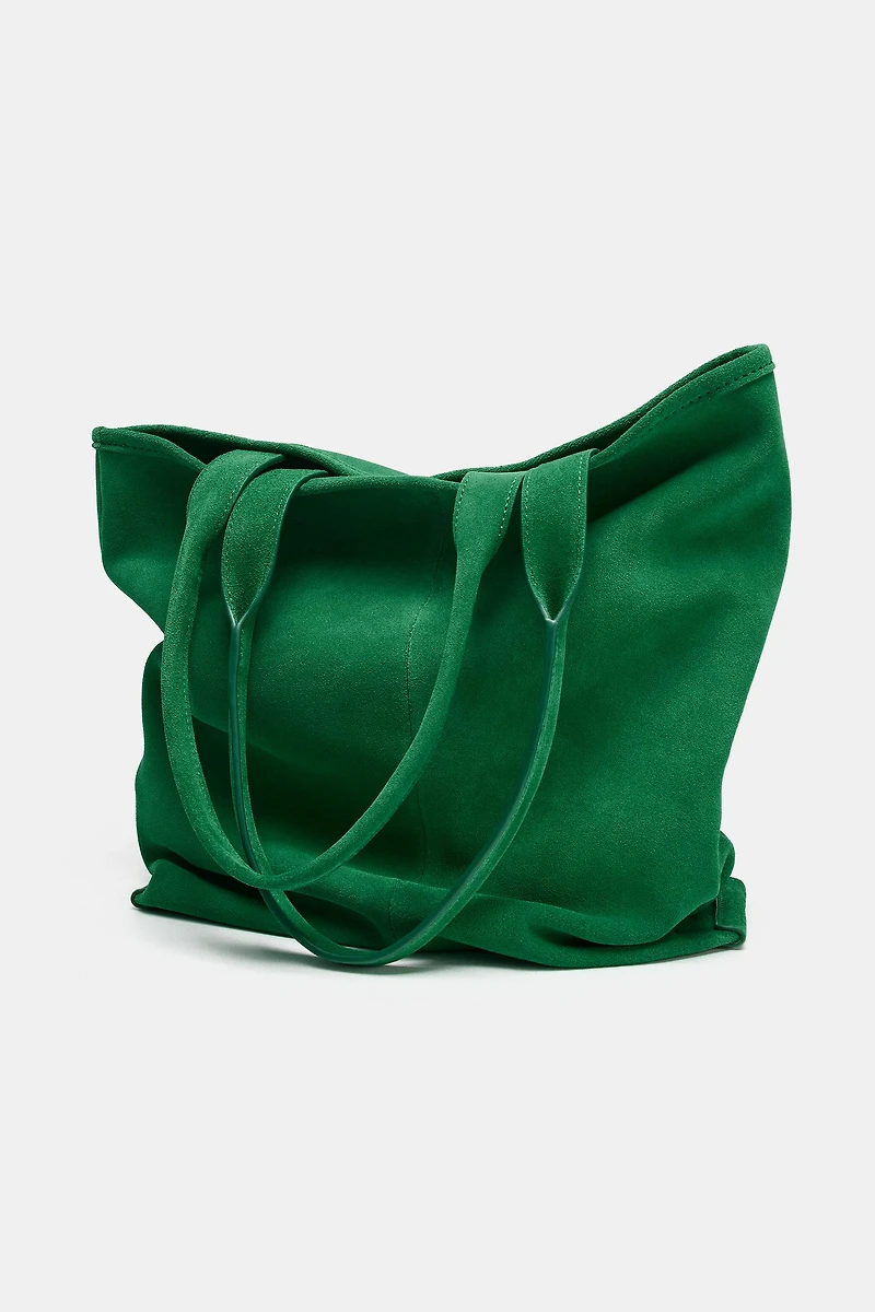SUEDE SHOPPER BAG