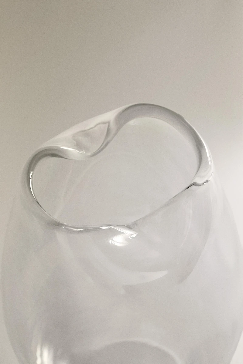 VASE WITH A HIGH IRREGULAR NECK