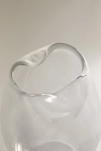 VASE WITH A HIGH IRREGULAR NECK