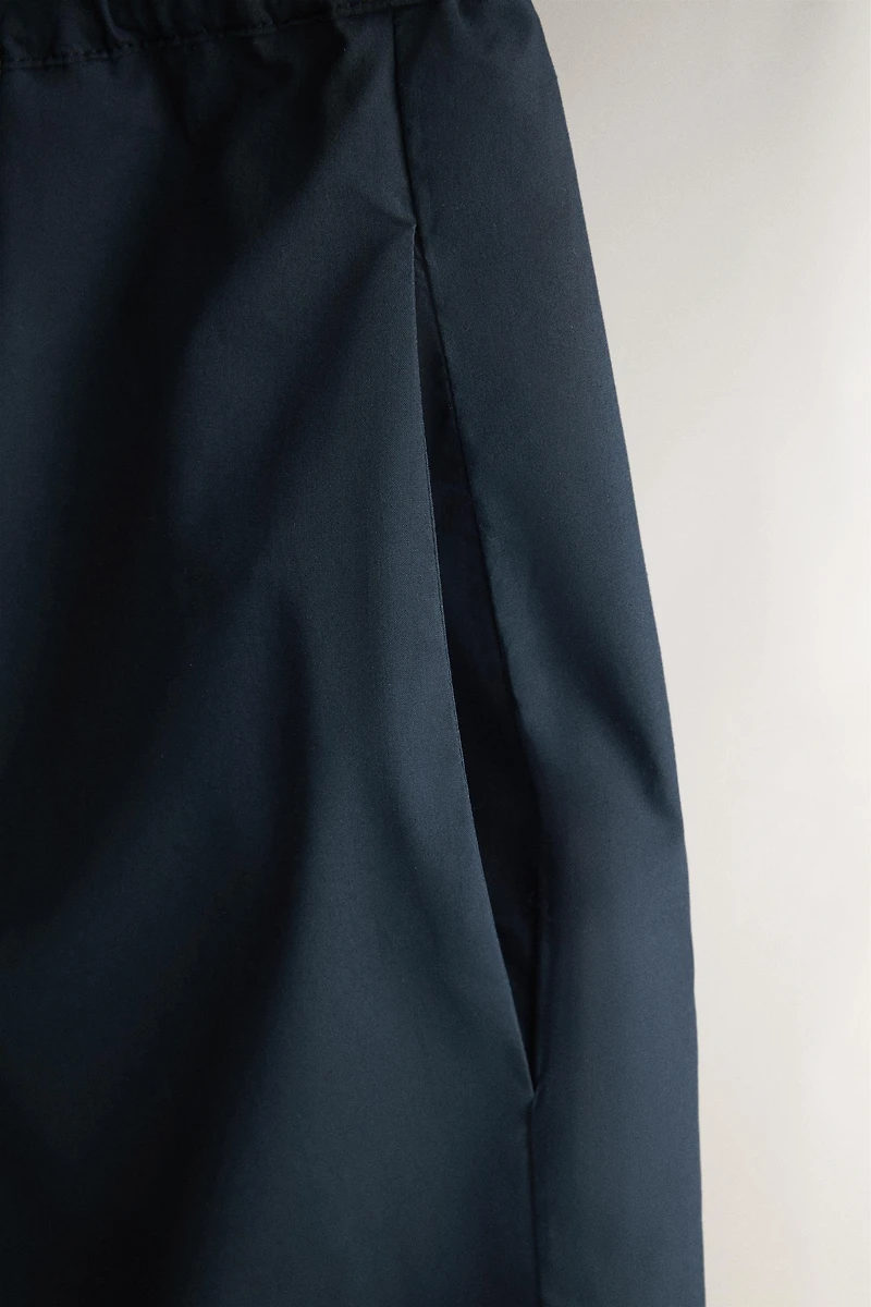 COTTON POPLIN SHORTS