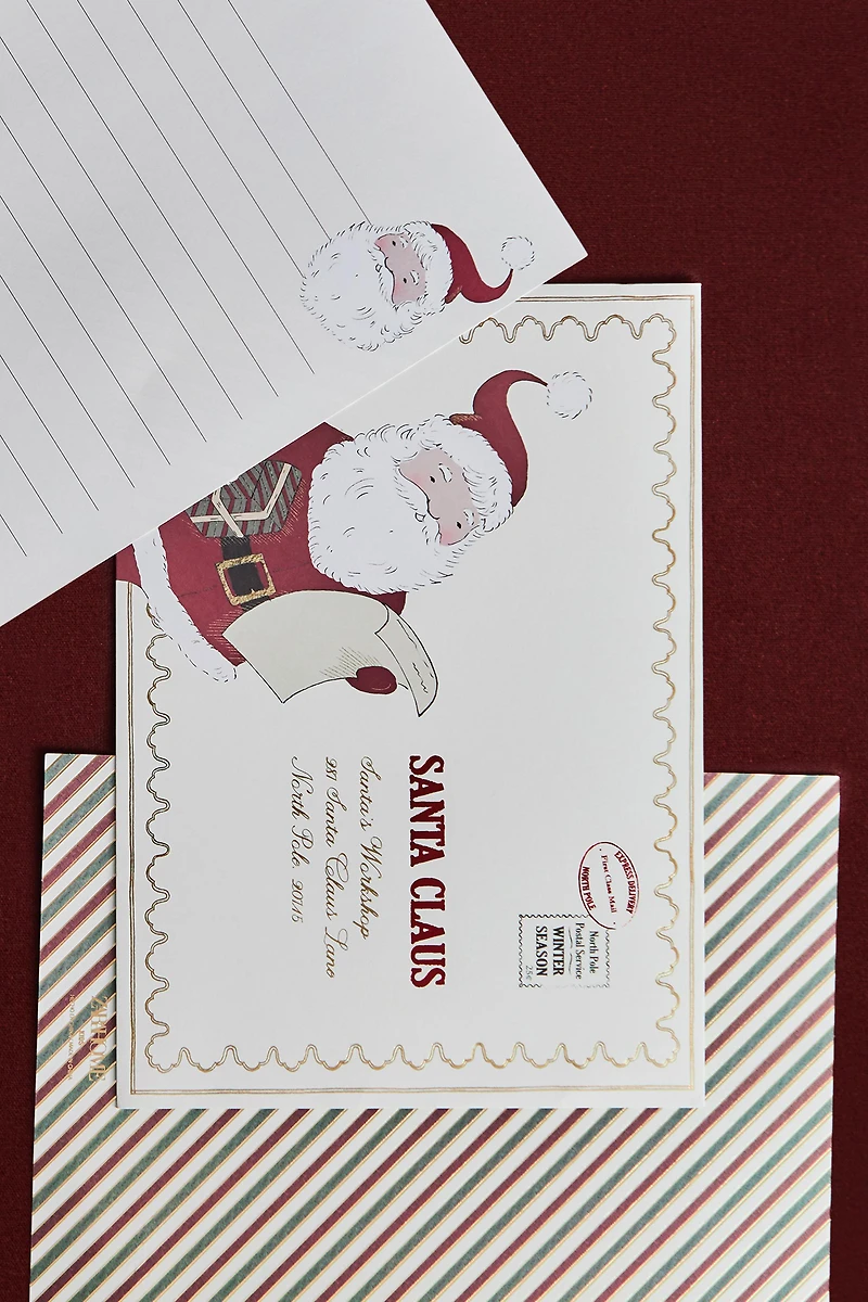 SET OF CHILDREN'S SANTA CLAUS CHRISTMAS LETTERS