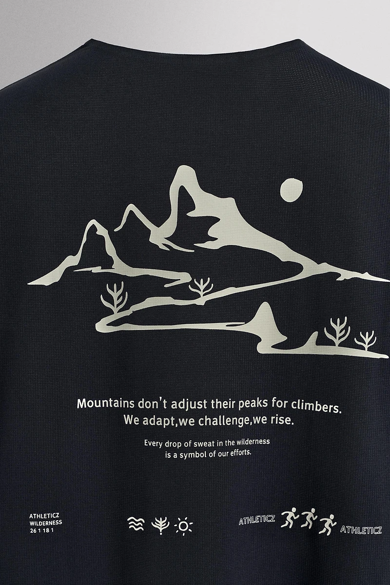 T-SHIRT TECHNIQUE IMPRIMÉ RUNNING