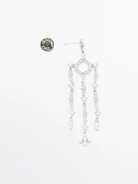 Rhinestone chandelier earrings