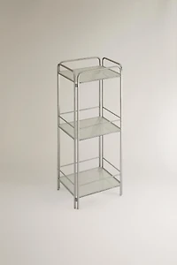 MEUBLE DE RANGEMENT ACIER ET VERRE