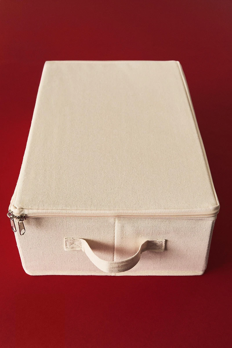 FOLDABLE STORAGE BOX WITH LID