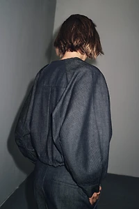 BOMBER EN DENIM MATELASSÉ ZW COLLECTION