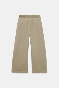WASHED EFFECT FLEECE PANTS
