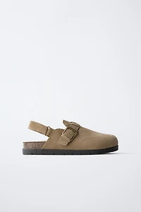 STORIESZ - SPLIT LEATHER CLOGS