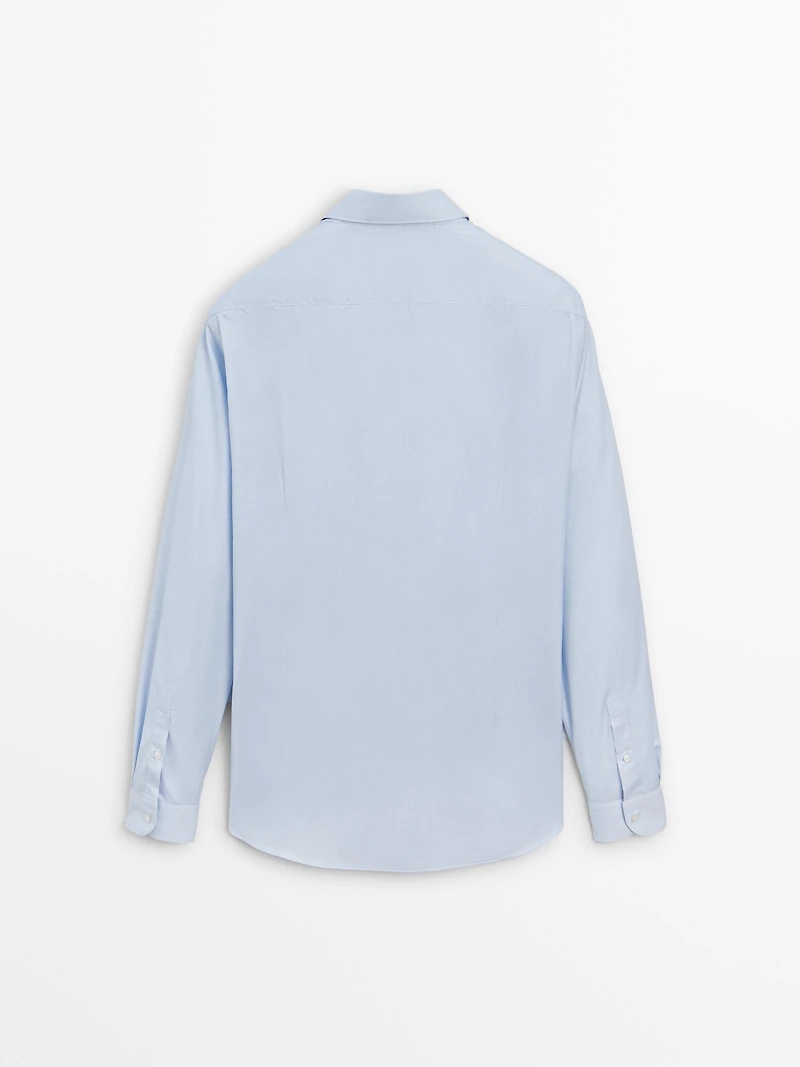 Chemise slim à micro-rayures