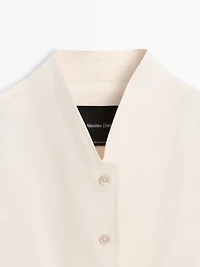Surchemise fluide détail col