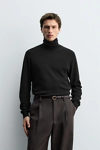 100% CASHMERE TURTLENECK JUMPER