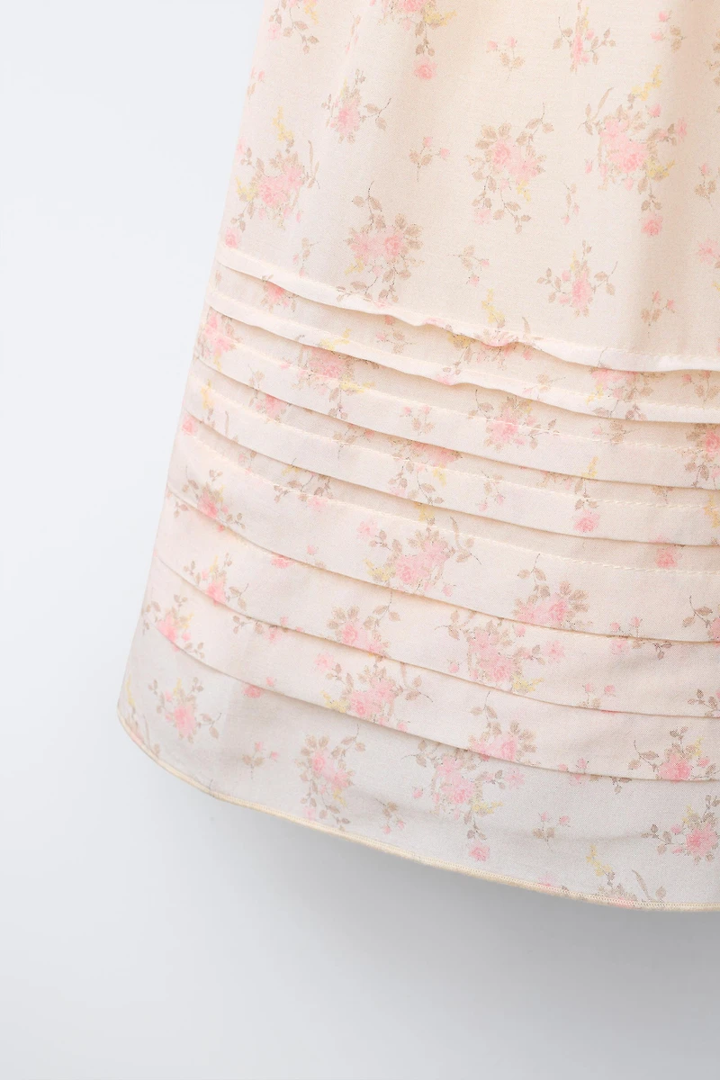 COMBINED FLORAL DRESS