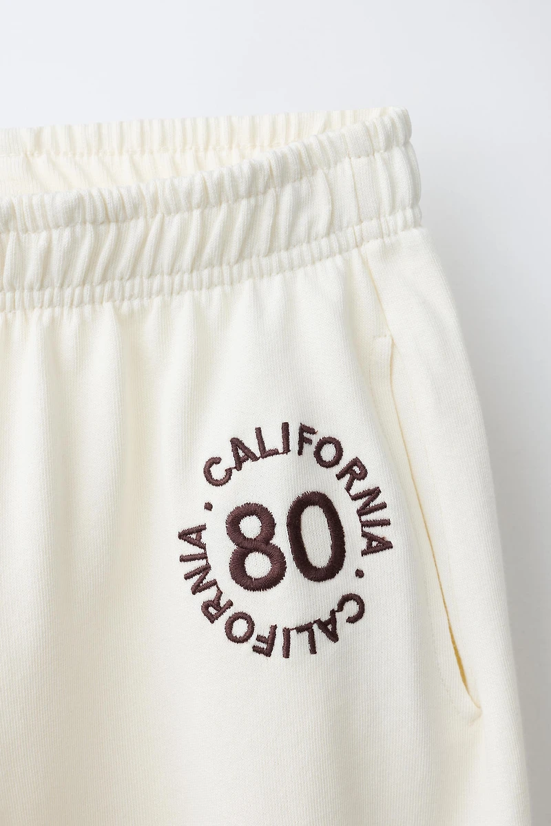 TEXT BALLOON PLUSH PANTS