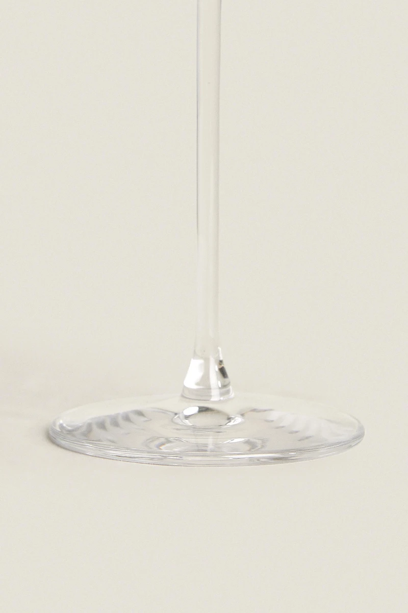 PLAIN CRYSTALLINE FLUTE GLASS