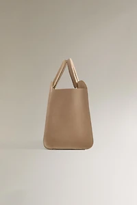 MINI NUBUK LEATHER SHOPPER BAG