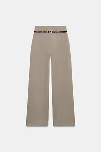 BELTED PALAZZO PANTS
